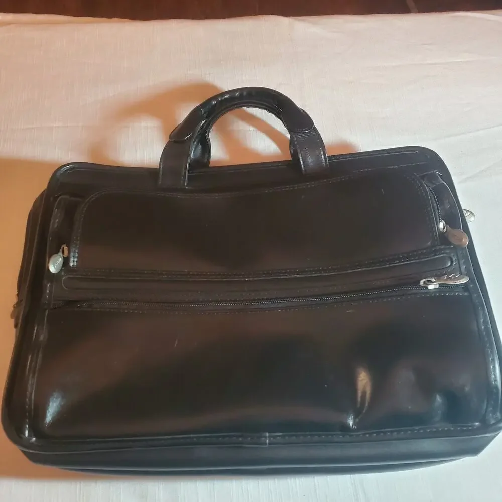 McKlein Leather Laptop Briefcase Messenger Bag Business Portfolio